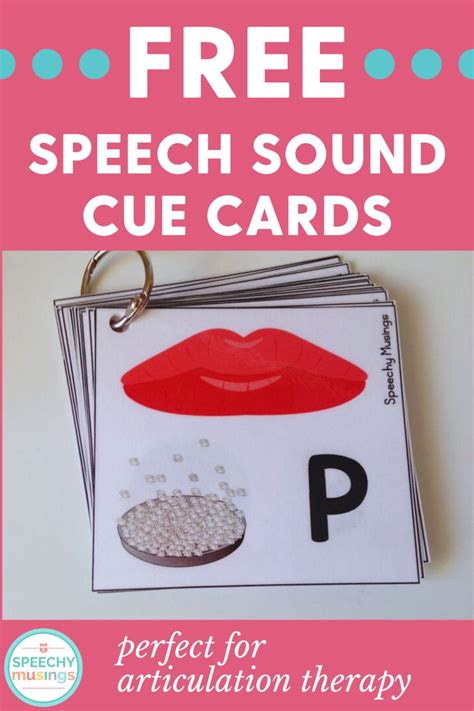 Speech Sound Cue Cards Freebie Speechy Musings In 2023 Speech