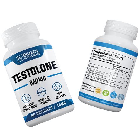 Testolone Rad Biaxol Supplements Caps Mg Each