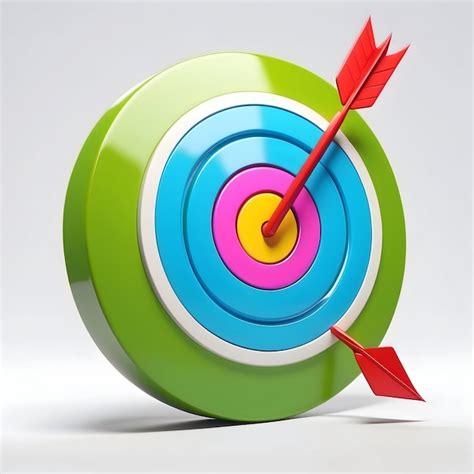 Premium Photo Bullseye Icon Target Goal Success Aim Direct Hit