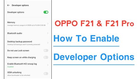 Oppo F F Pro How To Enable Developer Options Youtube