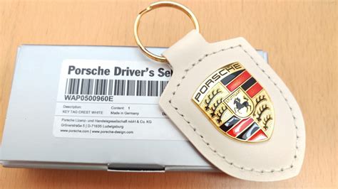 Porsche Keychain Keyfob Real Leather The GPBox