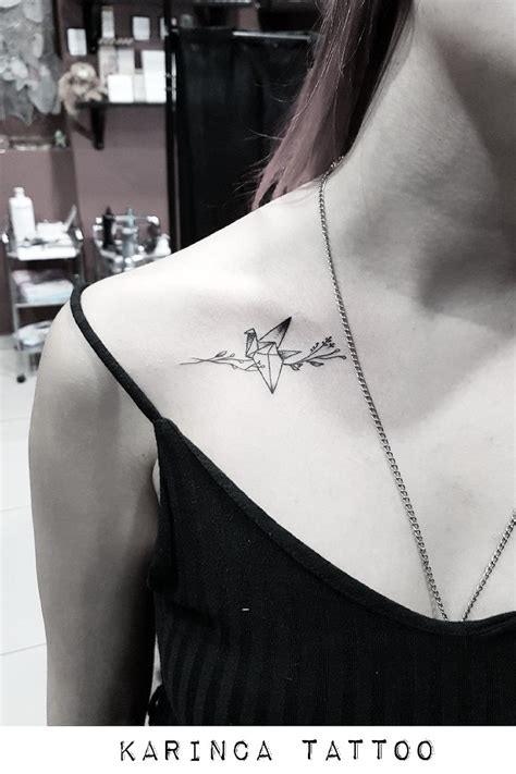 Birds Collarbone Tattoo