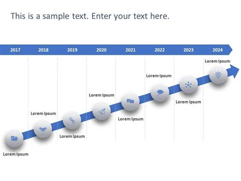 Progressive Timeline PowerPoint Template Free