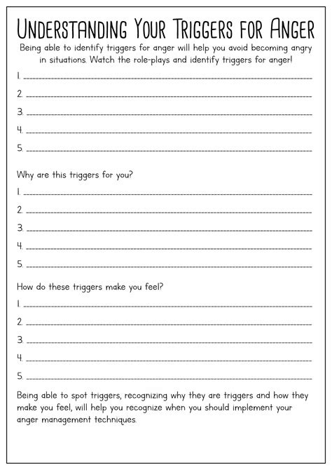 20 Anger Worksheets For Adults Anger Worksheets