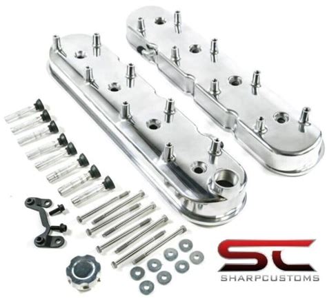 Lsx Gm Ls Polished Cast Aluminum Tall Valve Covers Coil Mounts Ls