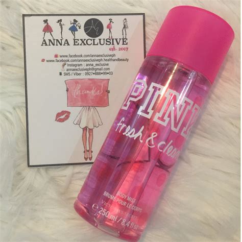 Authentic Victorias Secret Pink Fresh And Clean Body Mist 250ml