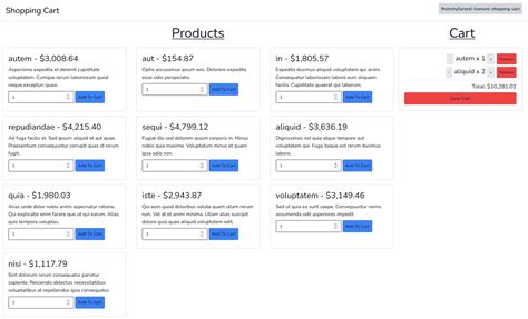 How To Create A Session Based Shopping Cart With Laravel Livewire