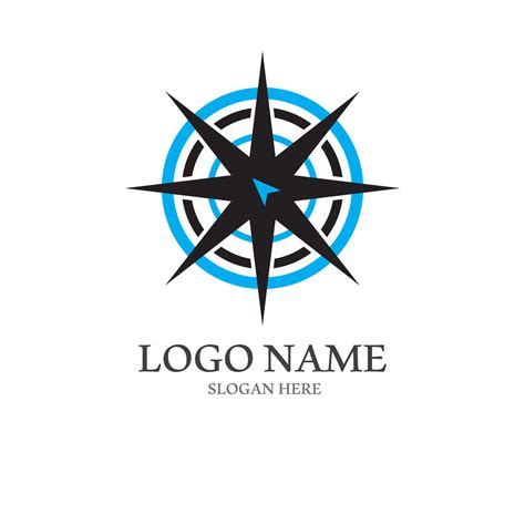 Compass Logo And Symbol With Vector Concept Illustration Template