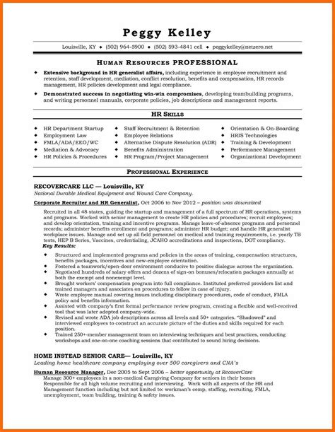 40 Human Resources Generalist Resume Sample For Your Learning Needs