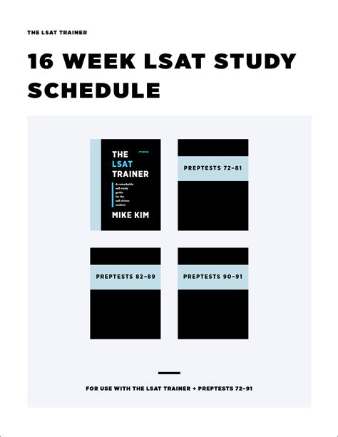 Lsat Study Schedule Template