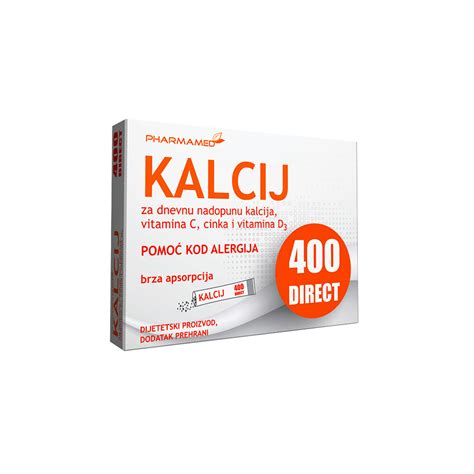 PH KALCIJ 400 DIRECT VREĆICE A20 Apoteke OS PHARM