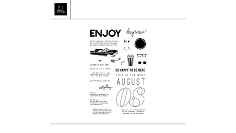 Digital 46 August Agenda Stamp Set Heidi Swapp Shop