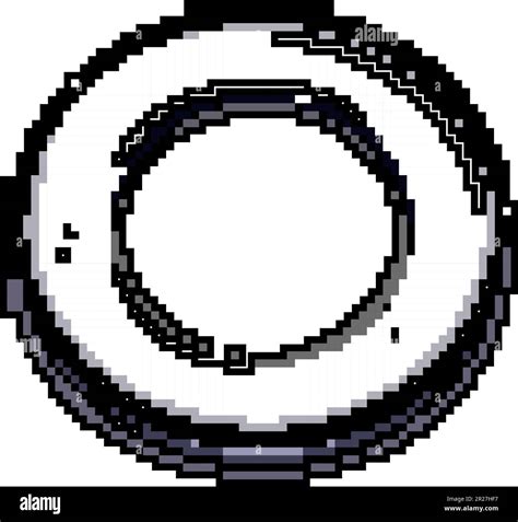 Round Grommet Ring Game Pixel Art Vector Illustration Stock Vector Image And Art Alamy