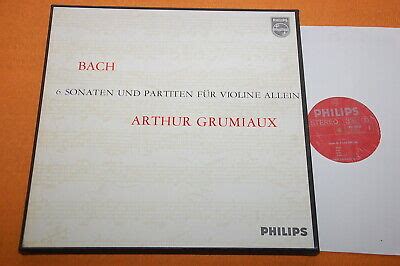 Popsike Grumiaux Bach Sonatas Partitas Dutch Philips Stereo