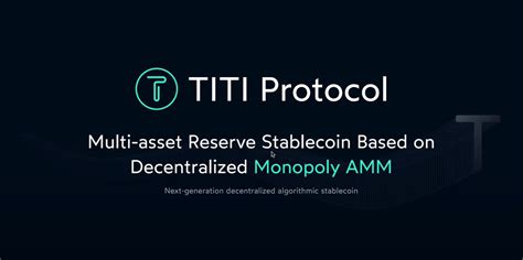 Alpha Insiders On Twitter Titi Protocol Multi Asset Reserves