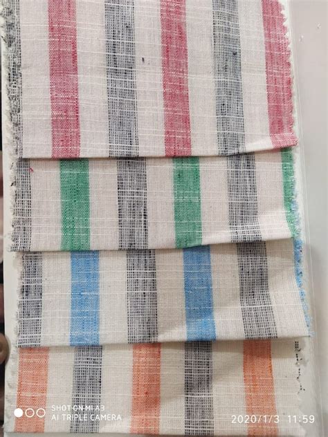 Stripes Khadi Handloom Cotton Fabric At Rs Meter In Meerut Id