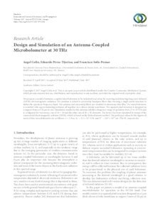 Design And Simulation Of An Antenna Coupled Microbolometer At Thz