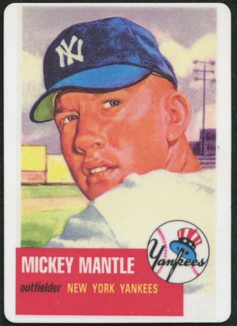 Mickey Mantle Le Topps Ceramic Baseball Card Pristine Auction