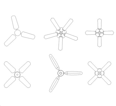 Ceiling Fan Cad Block