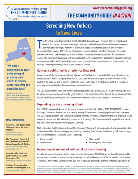 T Screening New Yorkers To Save Lives