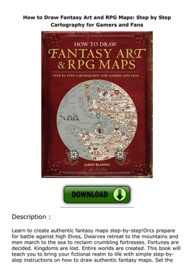 Pdf⚡ How To Draw Fantasy Art And Rpg Maps Step By Step Cartography For Gamers And Fans