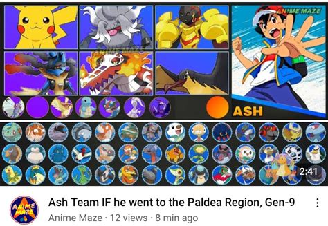 Anime Maze On Twitter Check Out My What If Video On Ash Team IF He