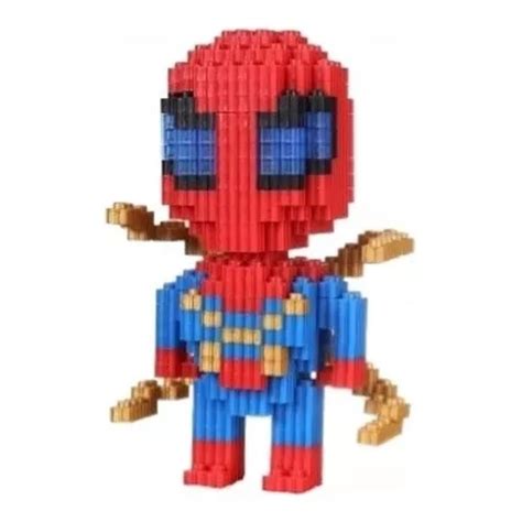 Mini Bloques Tipo Lego Spiderman Steel Figura D Armable Cuotas Sin