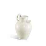 A Dingyao white glazed water ewer Northern Song dynasty 北宋 定窰螭龍水注