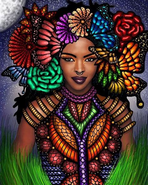 Pin By Stanley Christopher On Thee Galactic Block Black Women Art