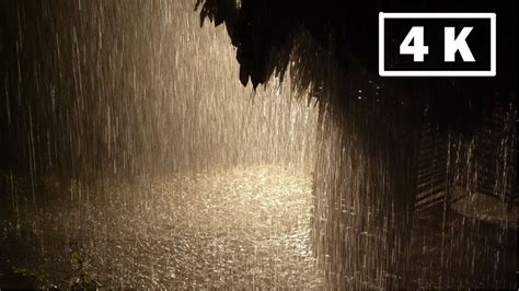 Fall Asleep With Torrential Rain And Thunderstorm Sounds Heavy Rain