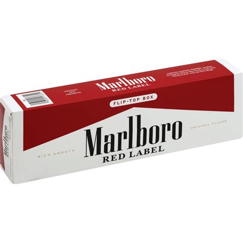 Marlboro Cigarettes Red Label Flip Top Box Cigarettes Chief Markets