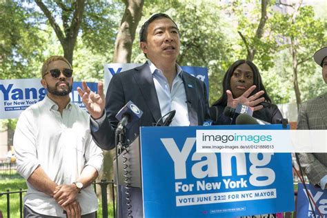 June 17 2021 New York New York Usa Mayoral Candidate Andrew Yang