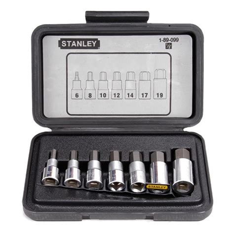 Buy Stanley 1 89 099 7 Pc 12 Sq Dr Metric Hex Bit Socket Set