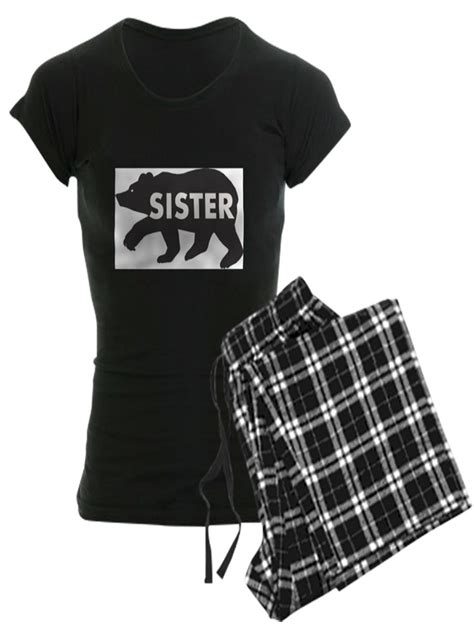 Cafepress Sister Bear Pajamas Womens Dark Pajamas