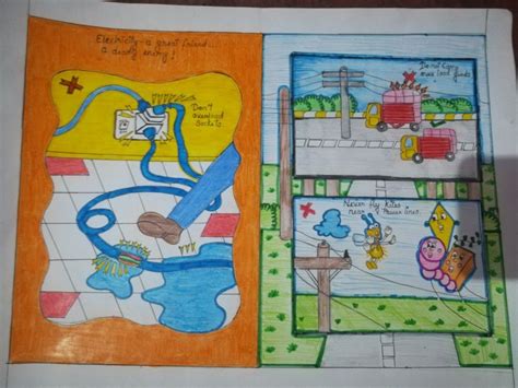 Electrical safety drawing | Poster drawing, Drawing for kids, Doodle ...