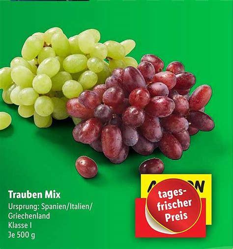 Trauben Mix Angebot Bei Lidl Prospekte De