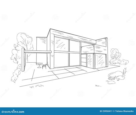 Building Drawing Stock Image - Image: 25950411