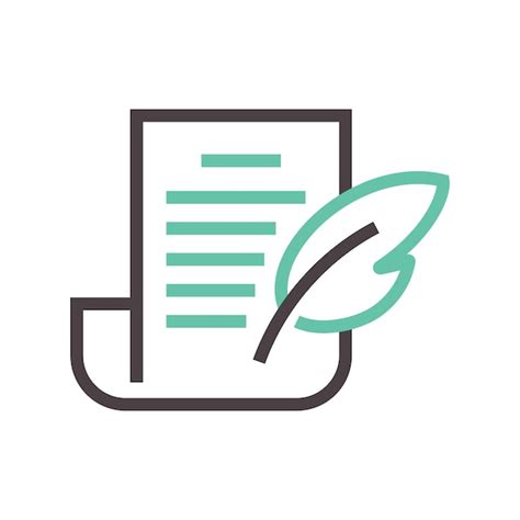 Icono De Escritura Vector Premium