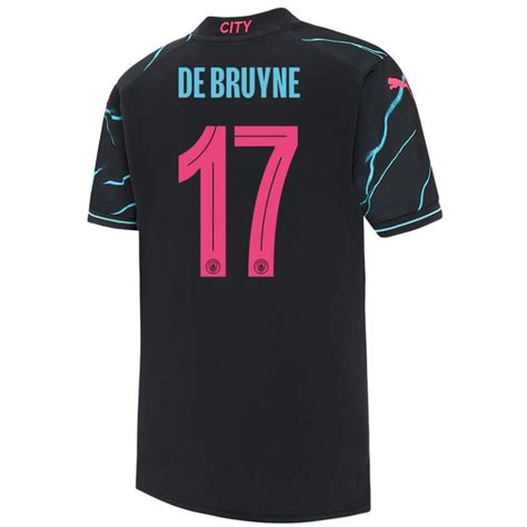 Maillot Manchester City Third 2023 2024 De Bruyne Foot Soccer Pro