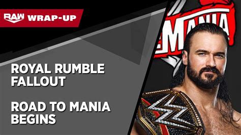 WWE RAW Post Show Royal Rumble Fallout Road To WrestleMania Begins