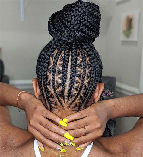 Bun Braided Hairstyles For Black Women