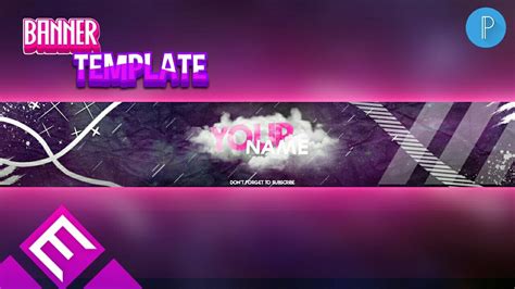 Banner Youtube Template [pixellab] [editable] Youtube