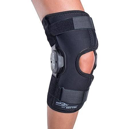 Amazon DonJoy Deluxe Hinged Knee Brace Drytex Wrap Around Open