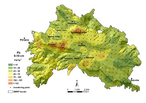 Prediction Map Of The Spatial Pb Distribution Developed By Simply