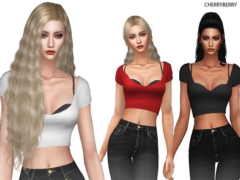 The Sims Resource Loose Crop Top