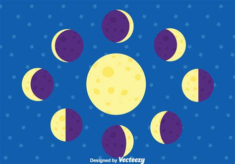 Moon Phase Vector 114774 Vector Art at Vecteezy