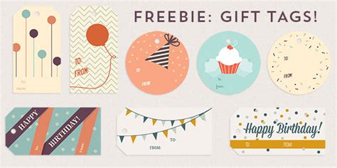 Freebie: Birthday Gift Tags | Every-Tuesday