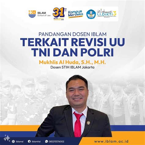 Pandangan Dosen Iblam Terkait Revisi Uu Tni Dan Polri