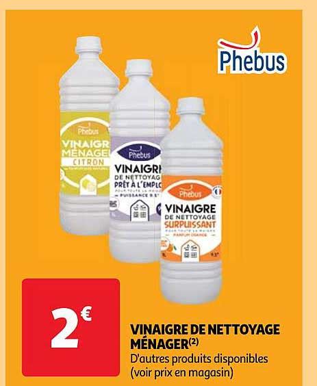 Promo Vinaigre De Nettoyage M Nager Ph Bus Chez Auchan Icatalogue Fr