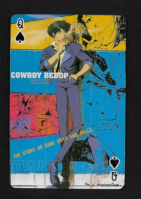 Cowboy Bebop Playing Card Single Swap Queen Of Spades 1 Card Cowboy